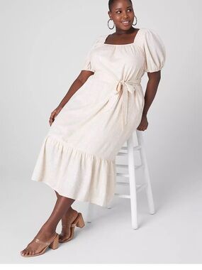Lane Bryant Cream Dress